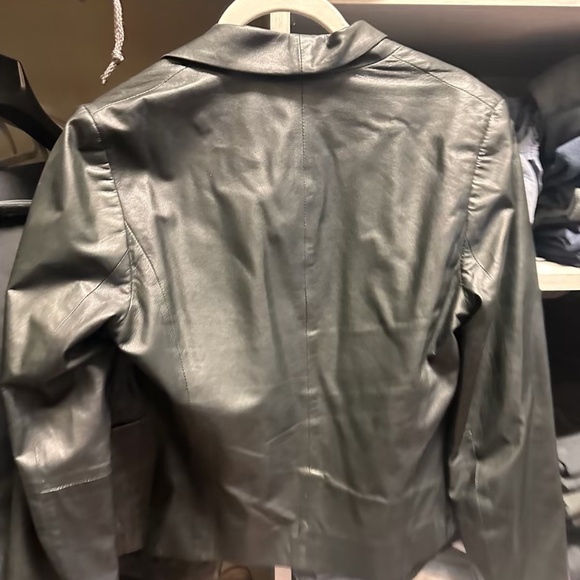 Vince vintage leather jacket/blazer size 8 - Picture 2 of 3